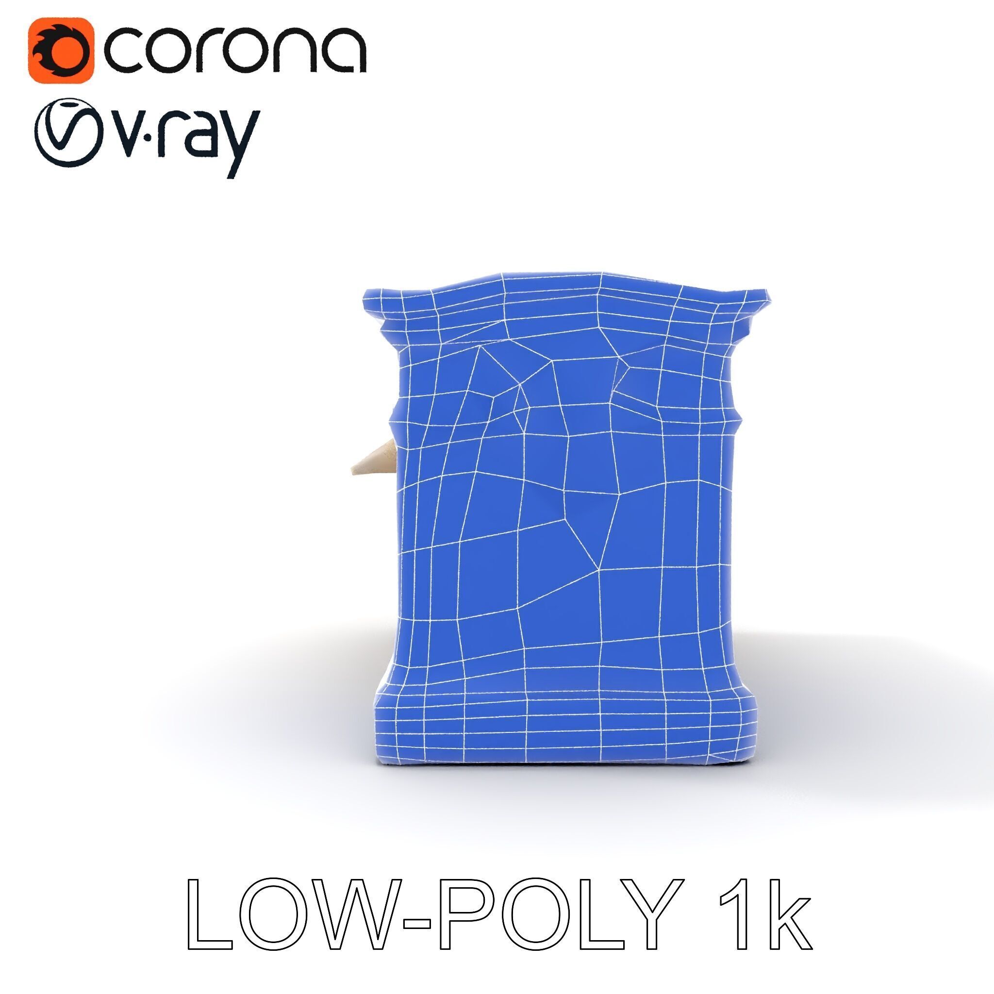 Ancient Egyptian Sarcophagus Model Pack with Hieroglyphics Low-poly 3D model_15