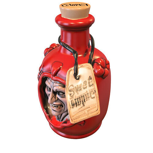 Cursed Soul Potion Bottle Low-poly 3D model