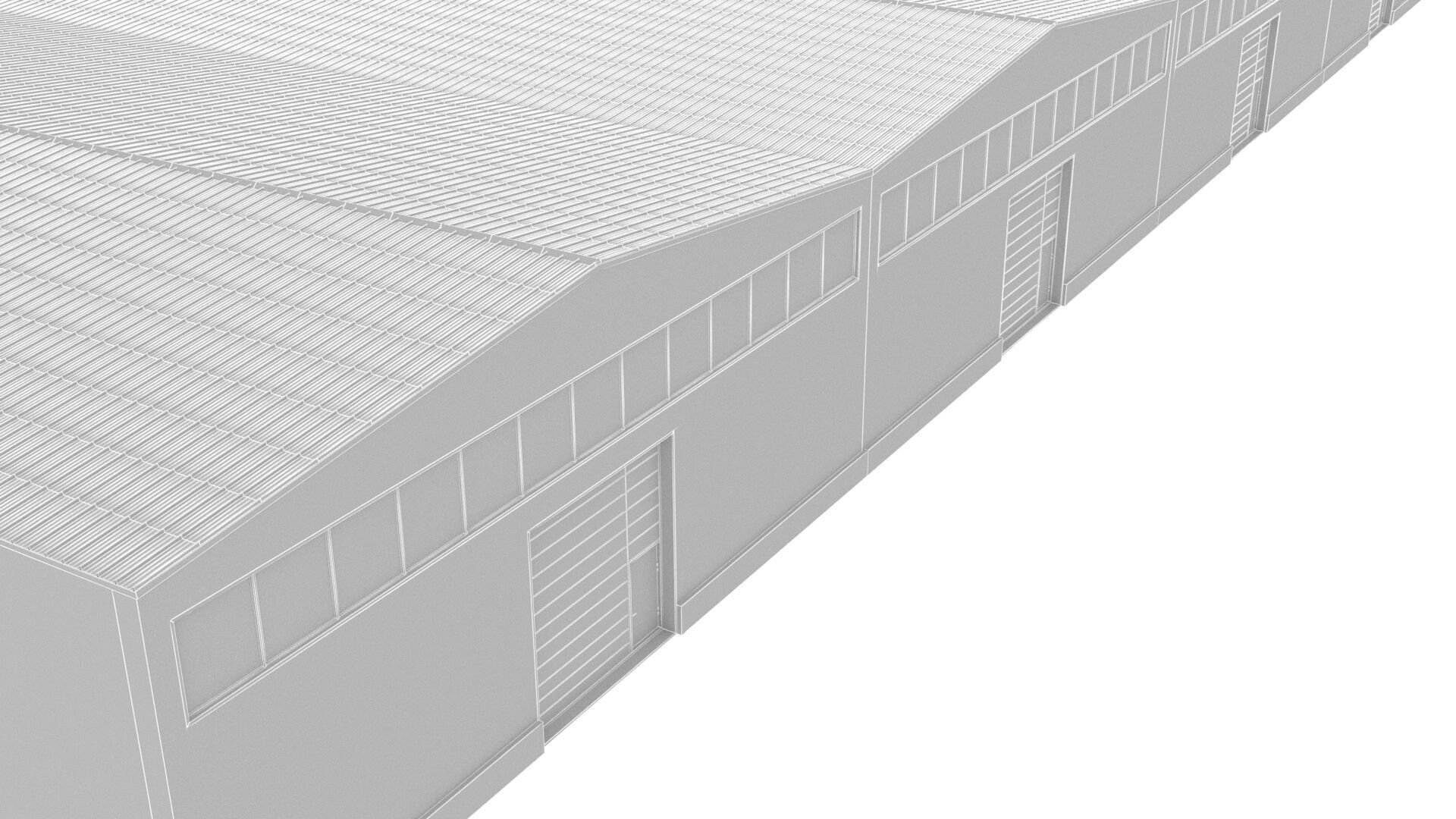 warehouse Low-poly 3D model_9