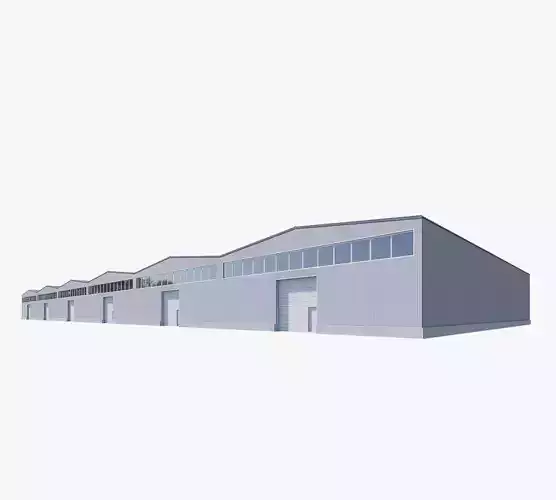 warehouse Low-poly 3D model