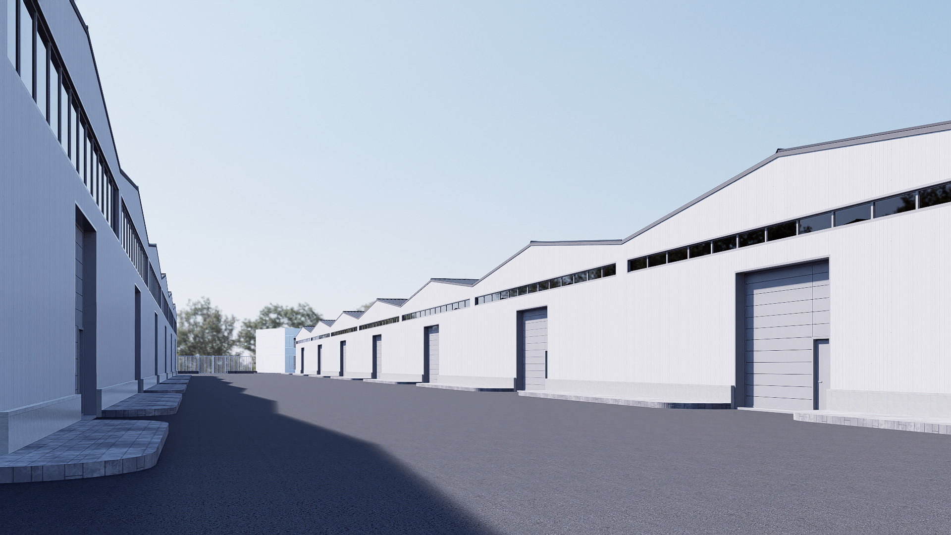 warehouse Low-poly 3D model_6