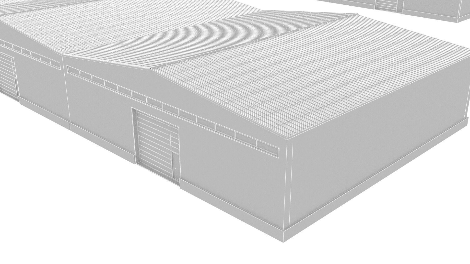 warehouse Low-poly 3D model_8