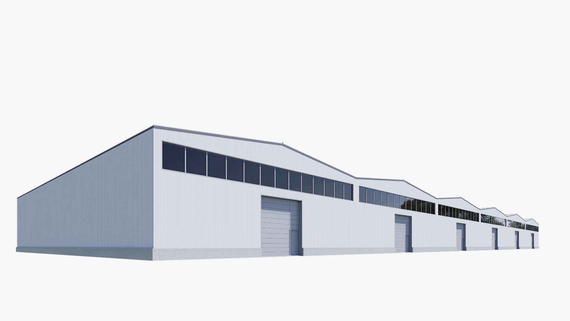 warehouse Low-poly 3D model_1