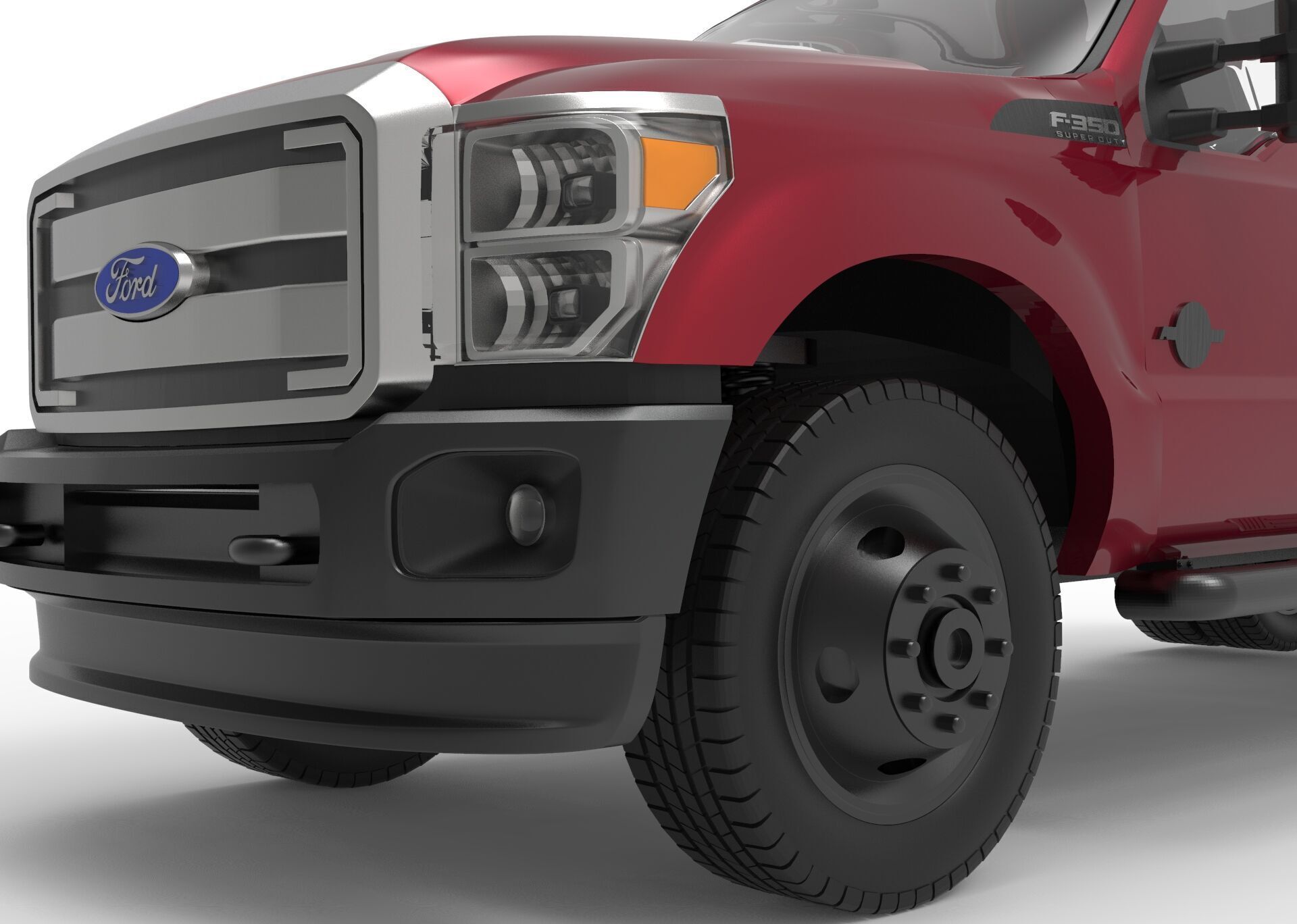 F-350 Dually Super Duty 2011-2015 3D print model_11