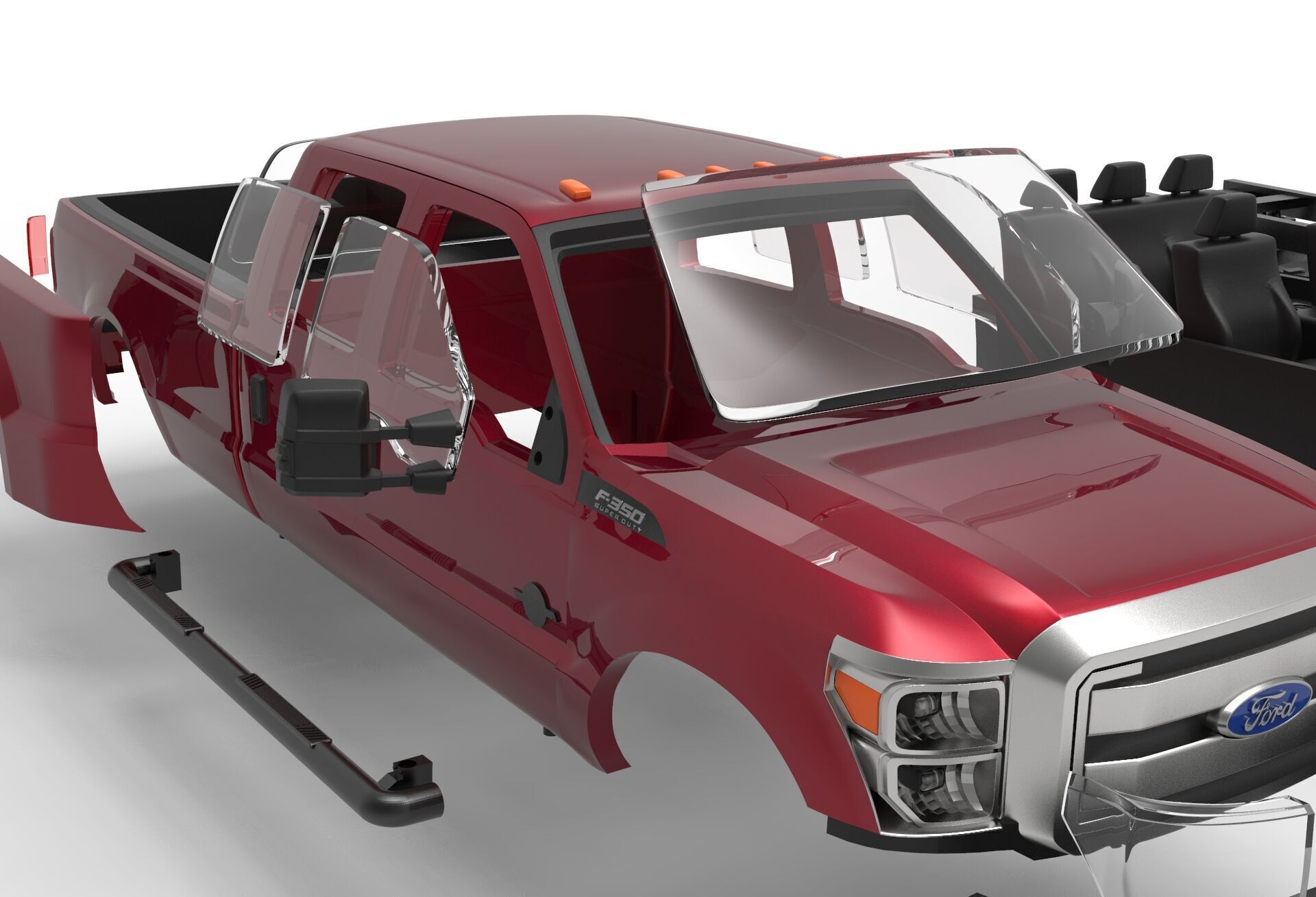 F-350 Dually Super Duty 2011-2015 3D print model_16