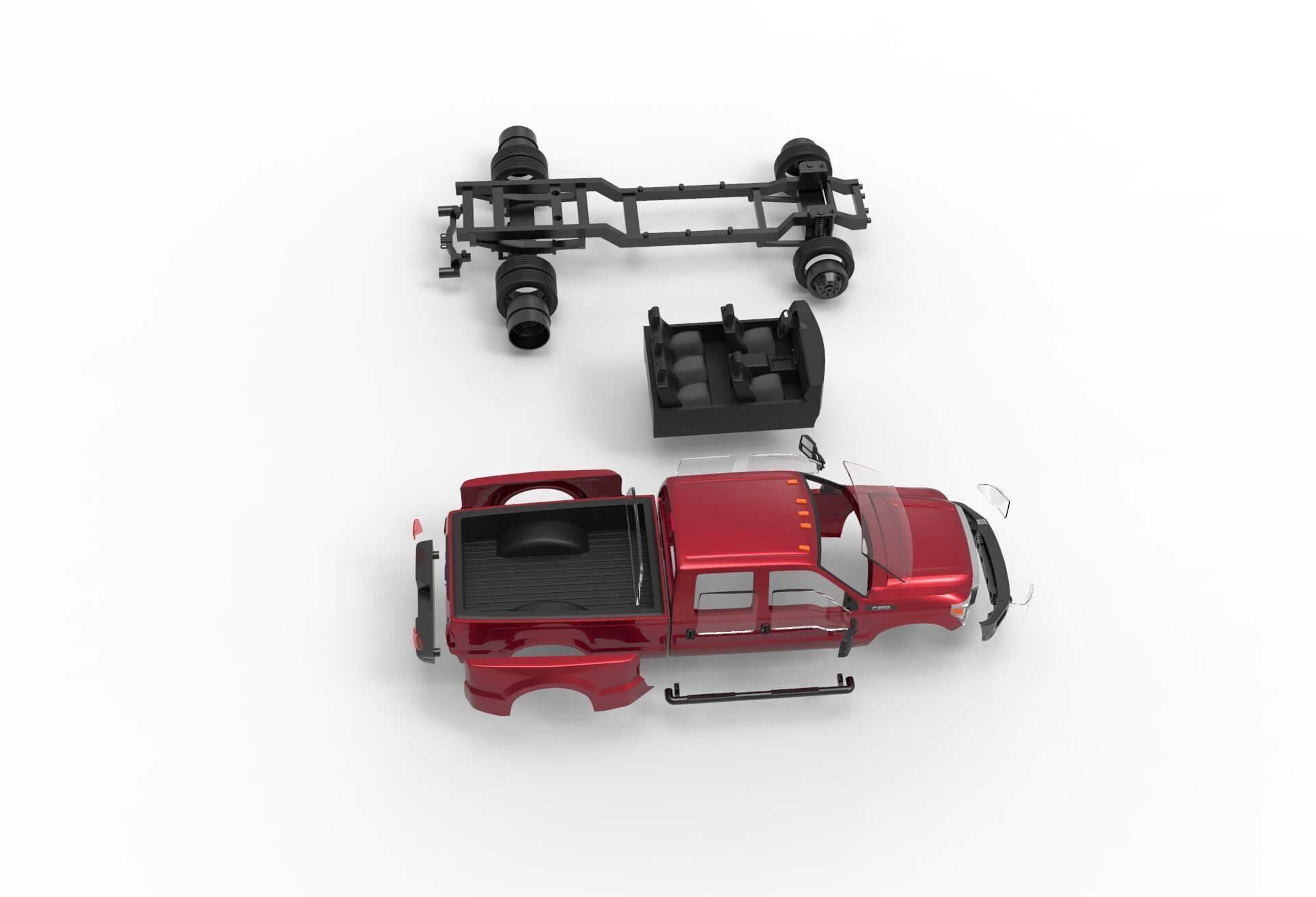 F-350 Dually Super Duty 2011-2015 3D print model_14