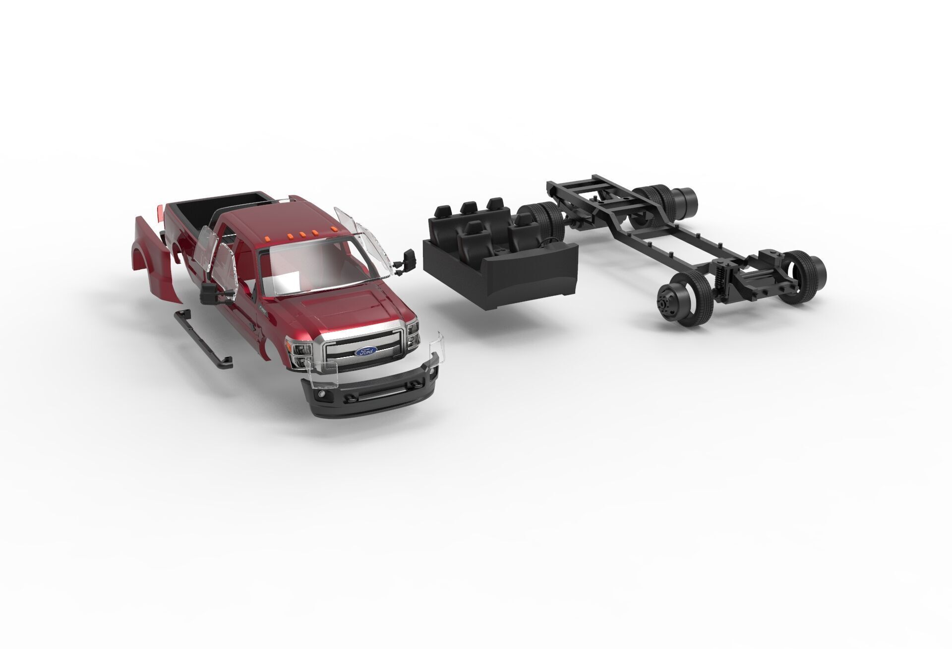 F-350 Dually Super Duty 2011-2015 3D print model_1