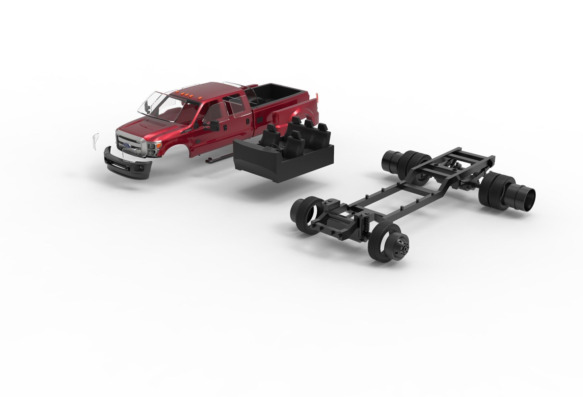 F-350 Dually Super Duty 2011-2015 3D print model_13