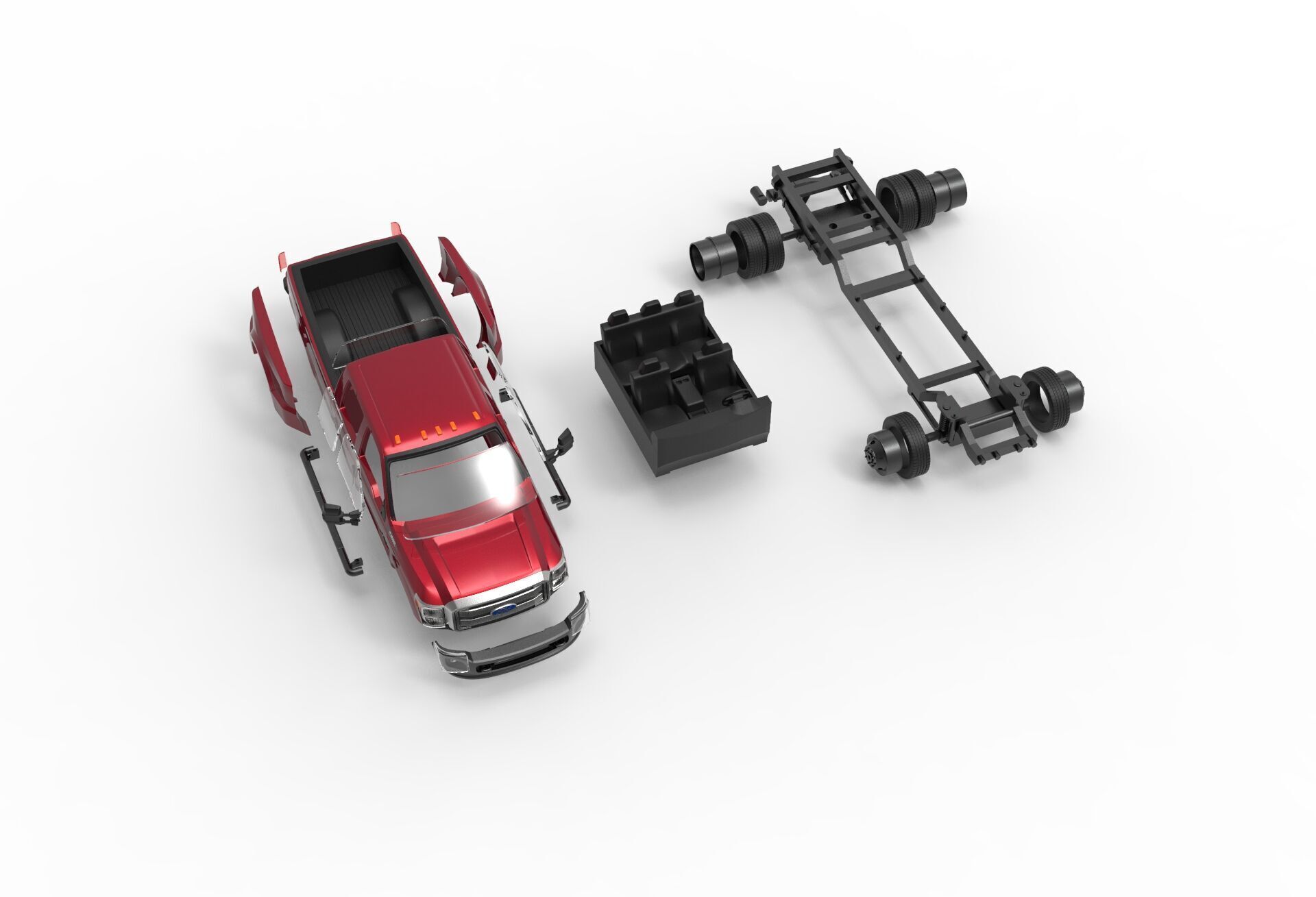 F-350 Dually Super Duty 2011-2015 3D print model_21