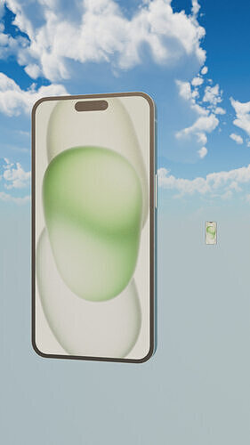 iPhone 15 Green 3D model
