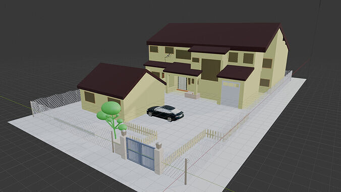 Residential House Model 3D print model