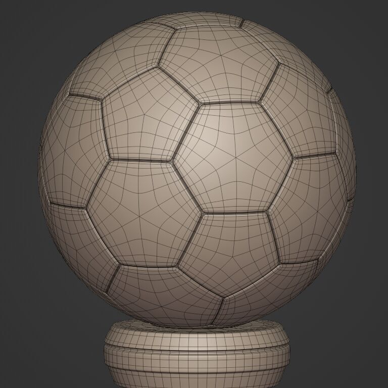 Soccer - Football Trophy -- Original Design 3D print model_16