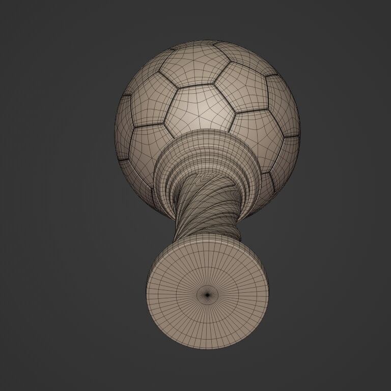 Soccer - Football Trophy -- Original Design 3D print model_14