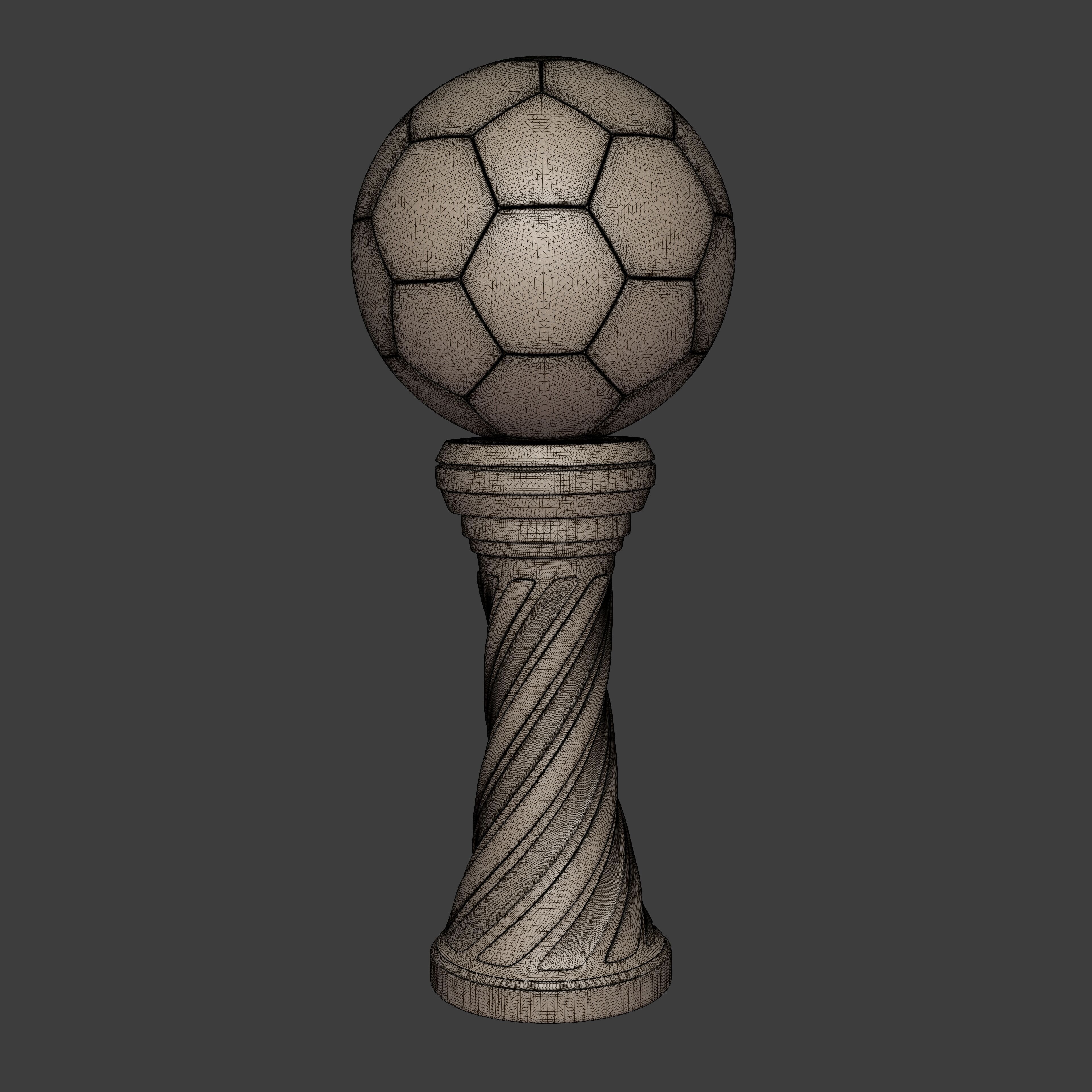 Soccer - Football Trophy -- Original Design 3D print model_1