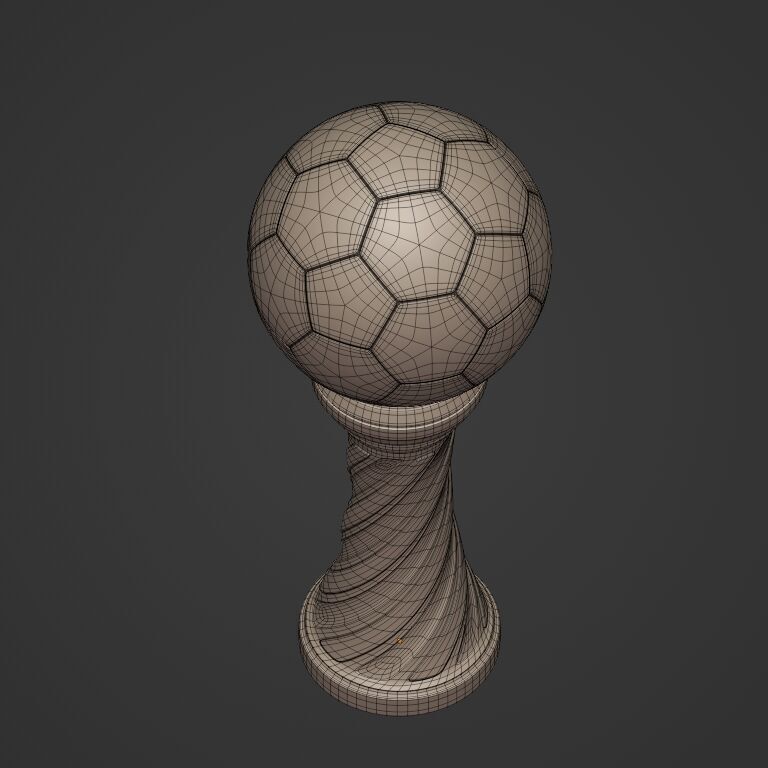 Soccer - Football Trophy -- Original Design 3D print model_8
