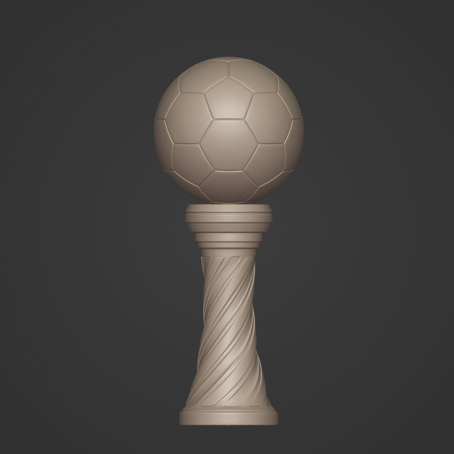 Soccer - Football Trophy -- Original Design 3D print model_5