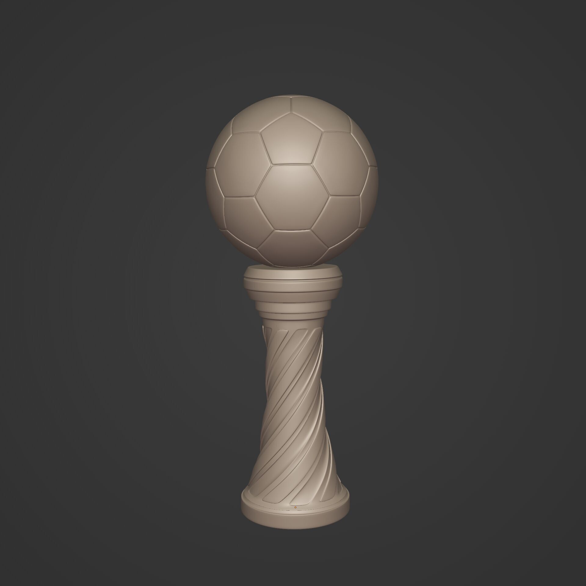 Soccer - Football Trophy -- Original Design 3D print model_3
