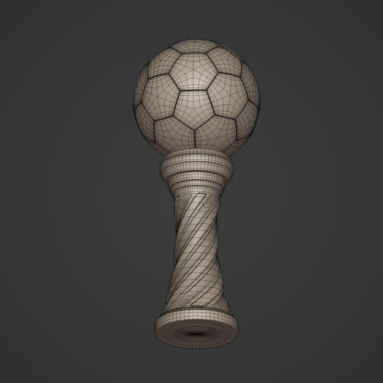 Soccer - Football Trophy -- Original Design 3D print model_10