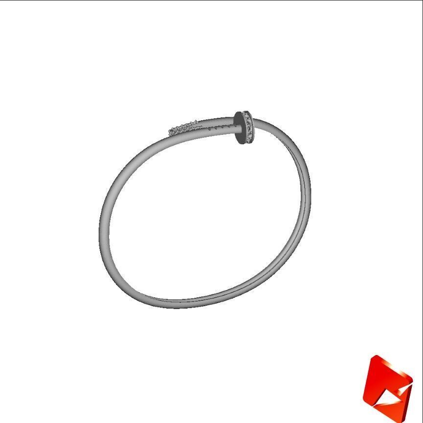 Peg design bangles 3D print model_5