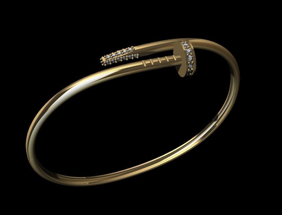 Peg design bangles 3D print model_2