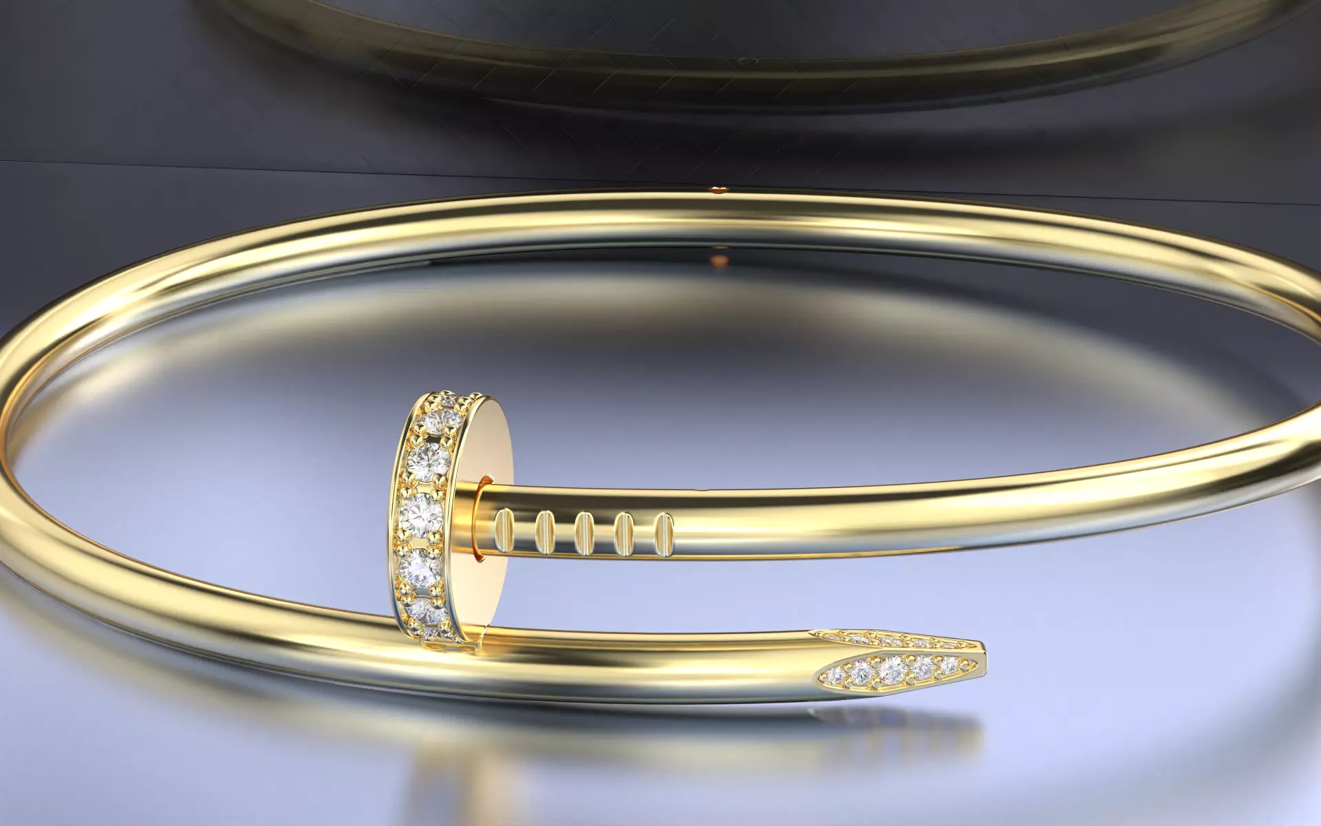 Bracelet Juste un Clou de Cartier New Lock  3D print model_0