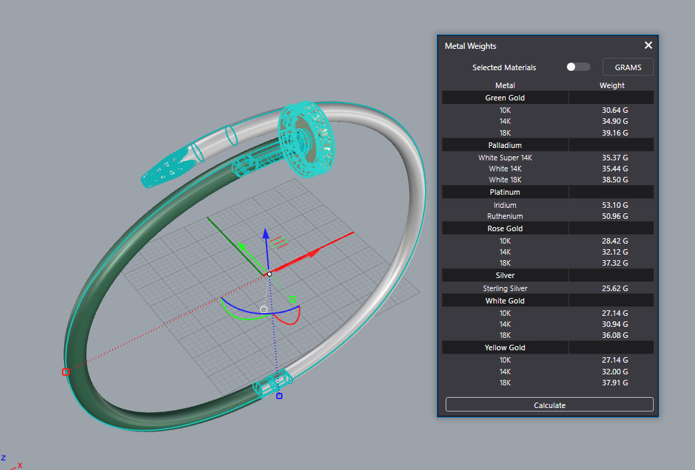 Bracelet Juste un Clou de Cartier New Lock  3D print model_5