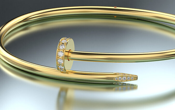 Bracelet Juste un Clou de Cartier New Lock  3D print model
