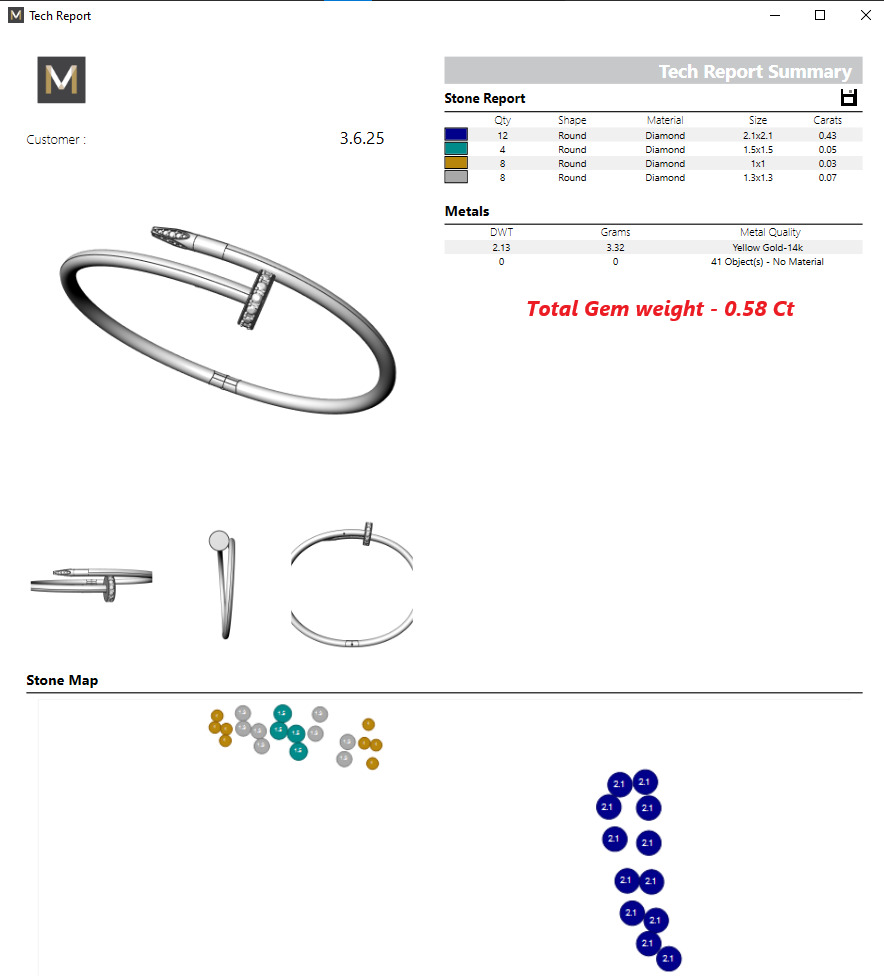 Bracelet Juste un Clou de Cartier New Lock  3D print model_7