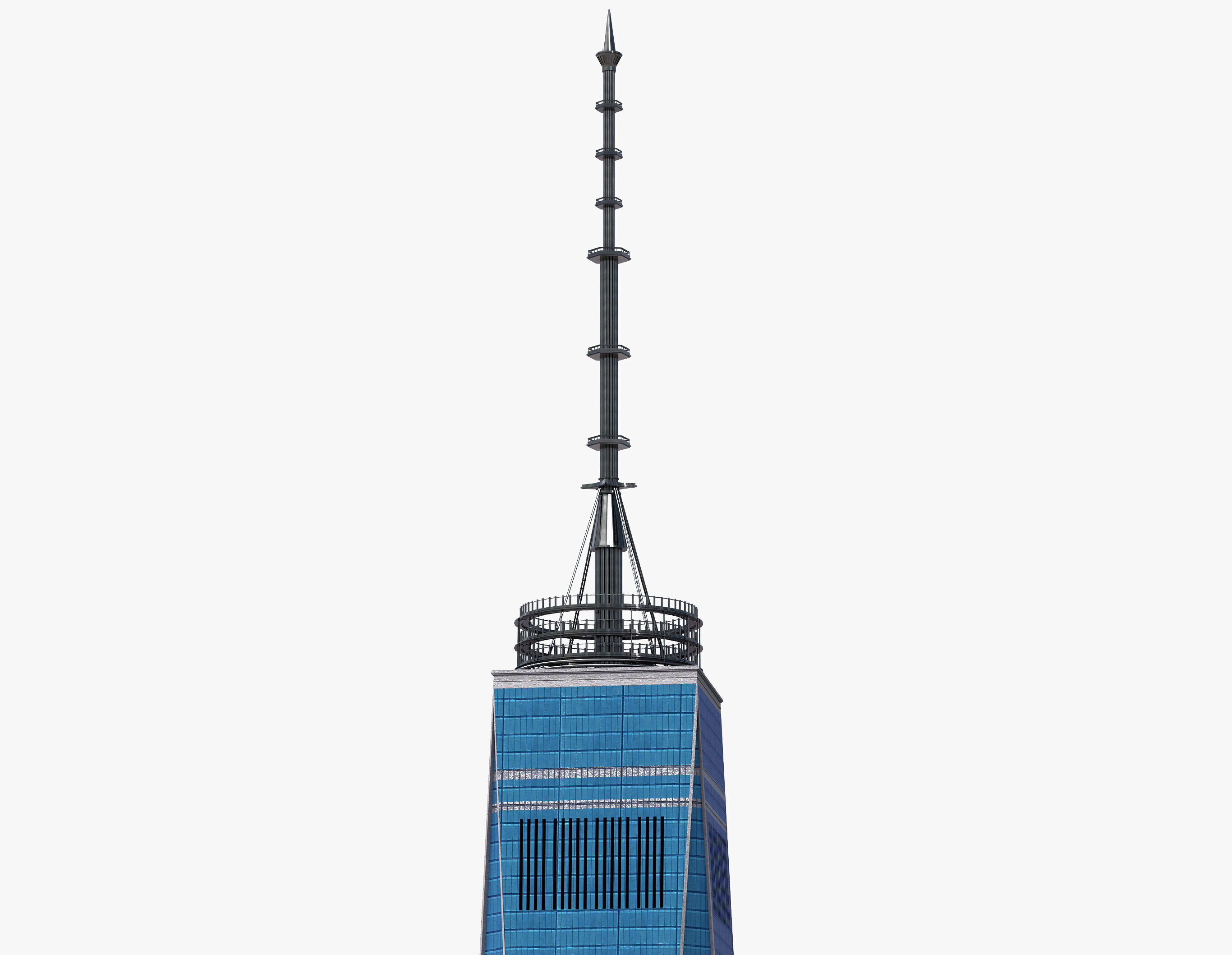 Freedom Tower 3D model_6