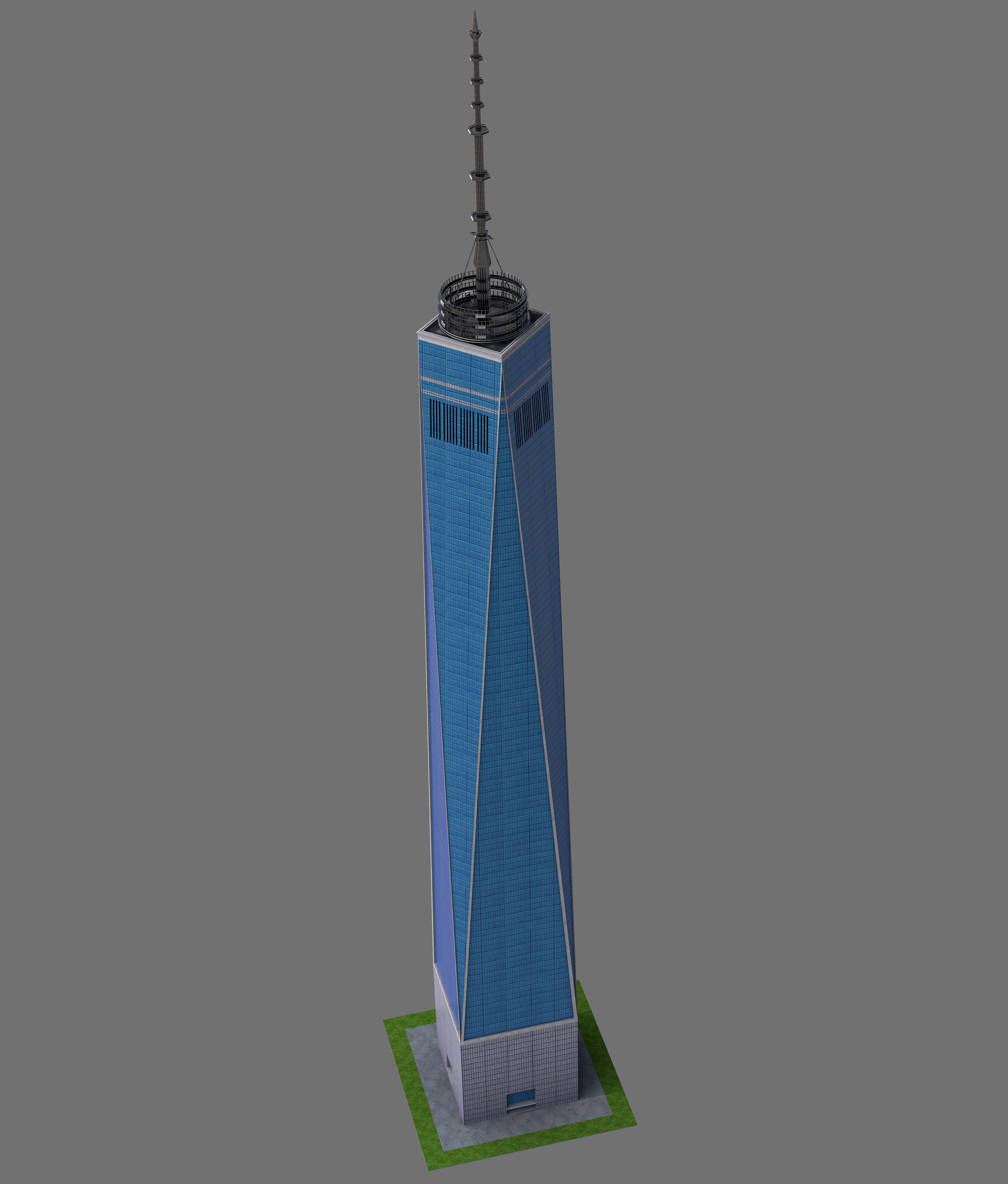 Freedom Tower 3D model_1