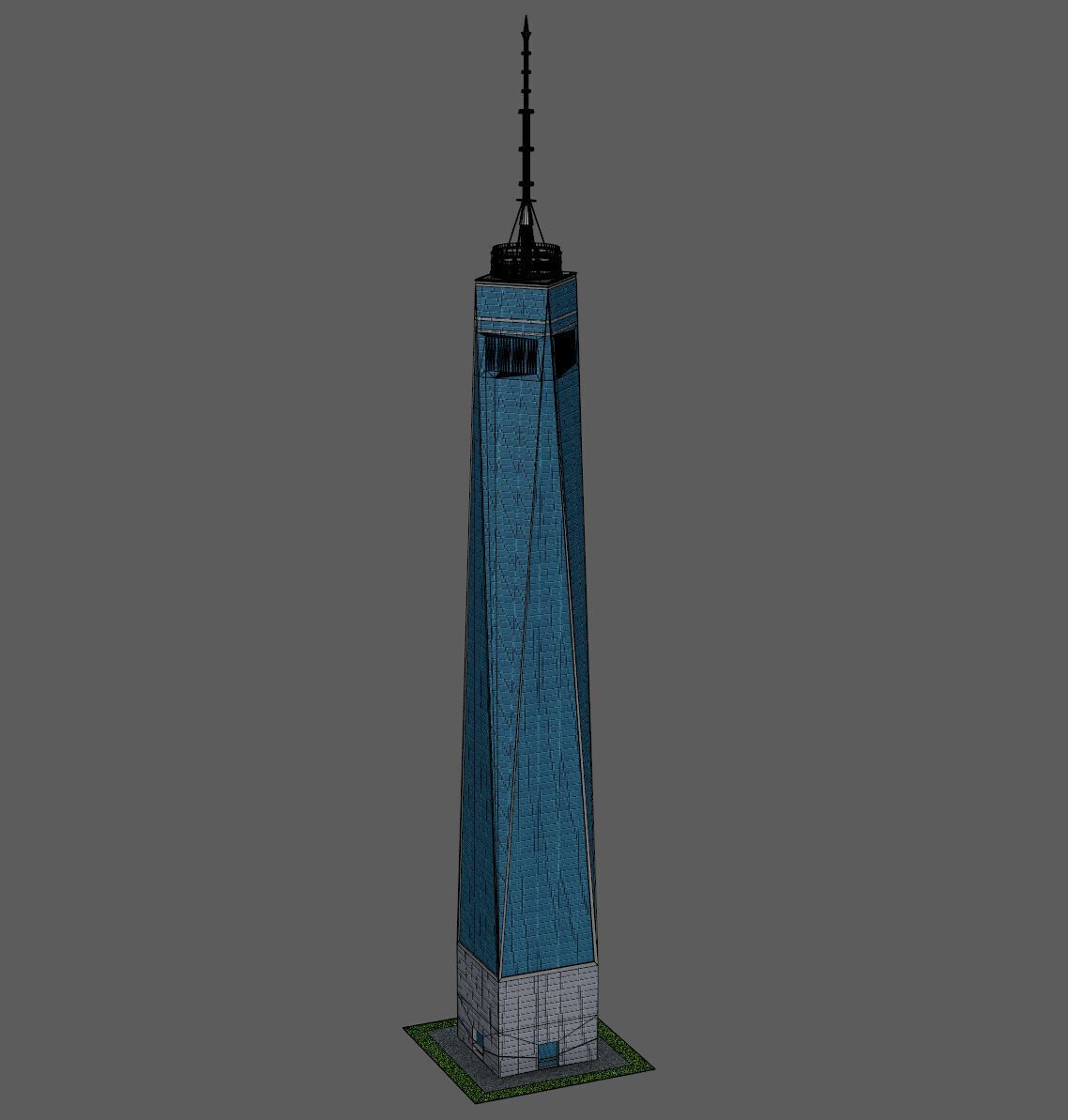 Freedom Tower 3D model_10