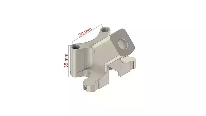 mark4 v2 FPV drone antenna holder mount SMA ELRS TBS STL 3D print model