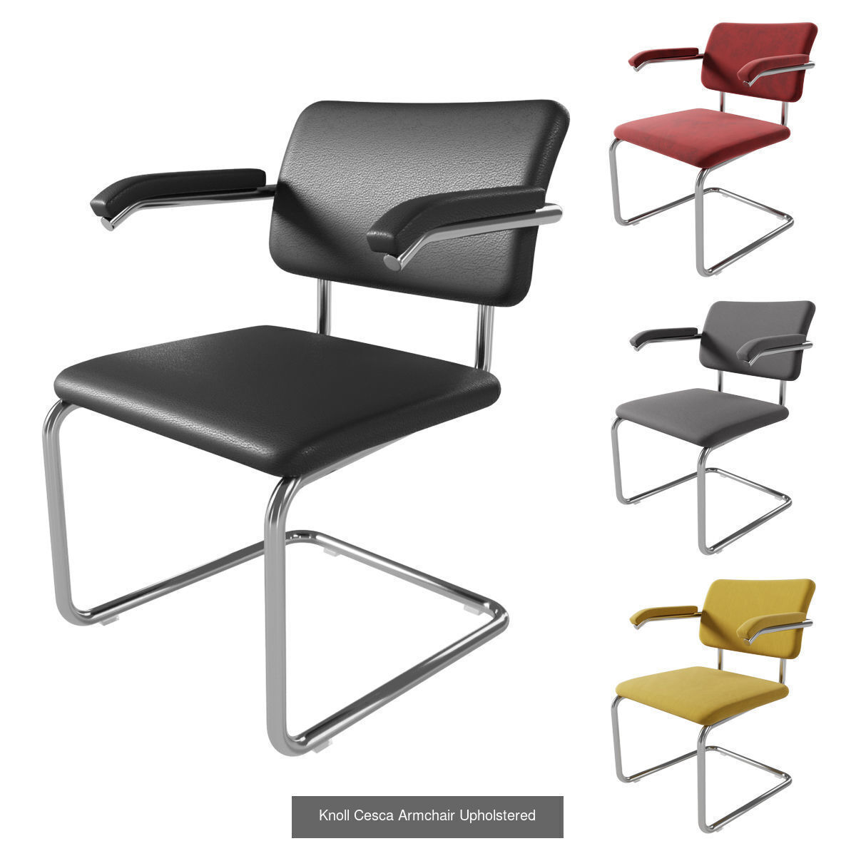 Knoll Cesca Chair and Armchair  3D Model Collection_2