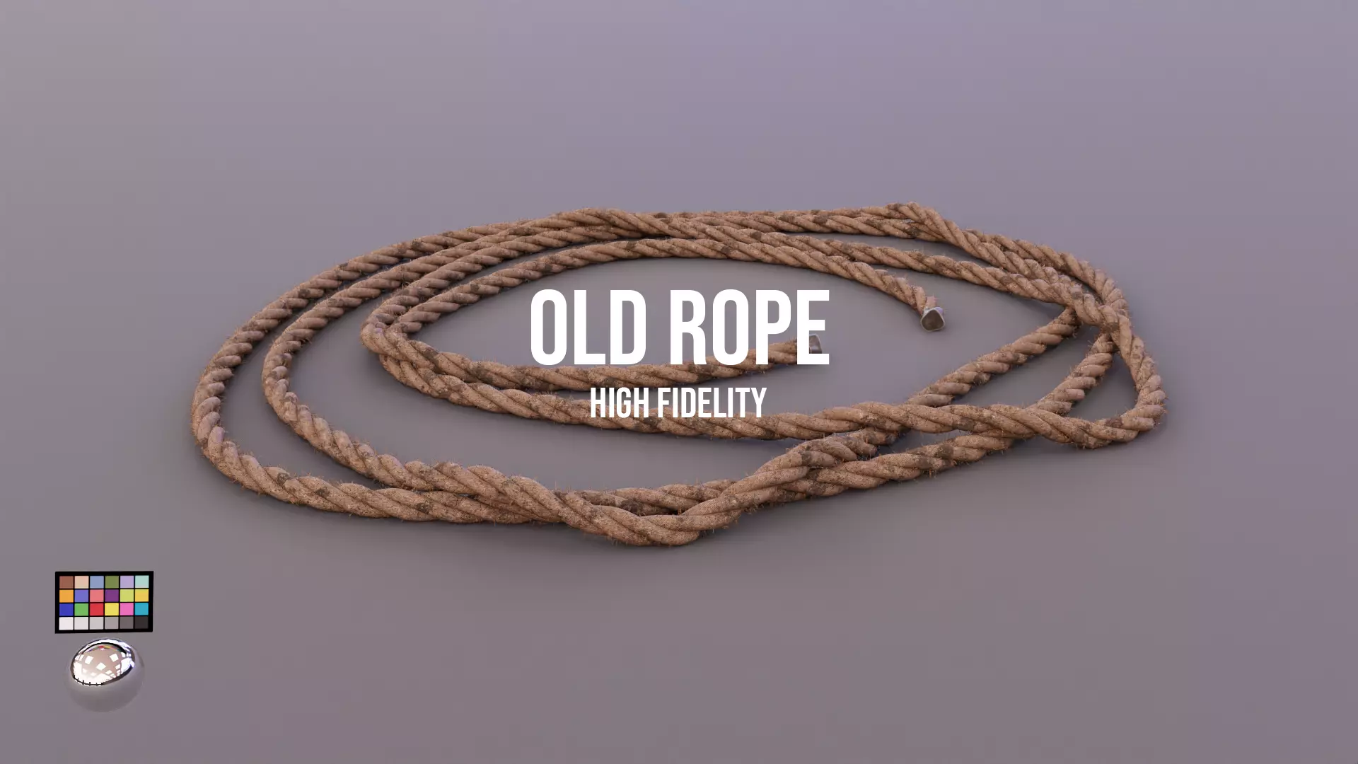 Old Rope Low-poly 3D model