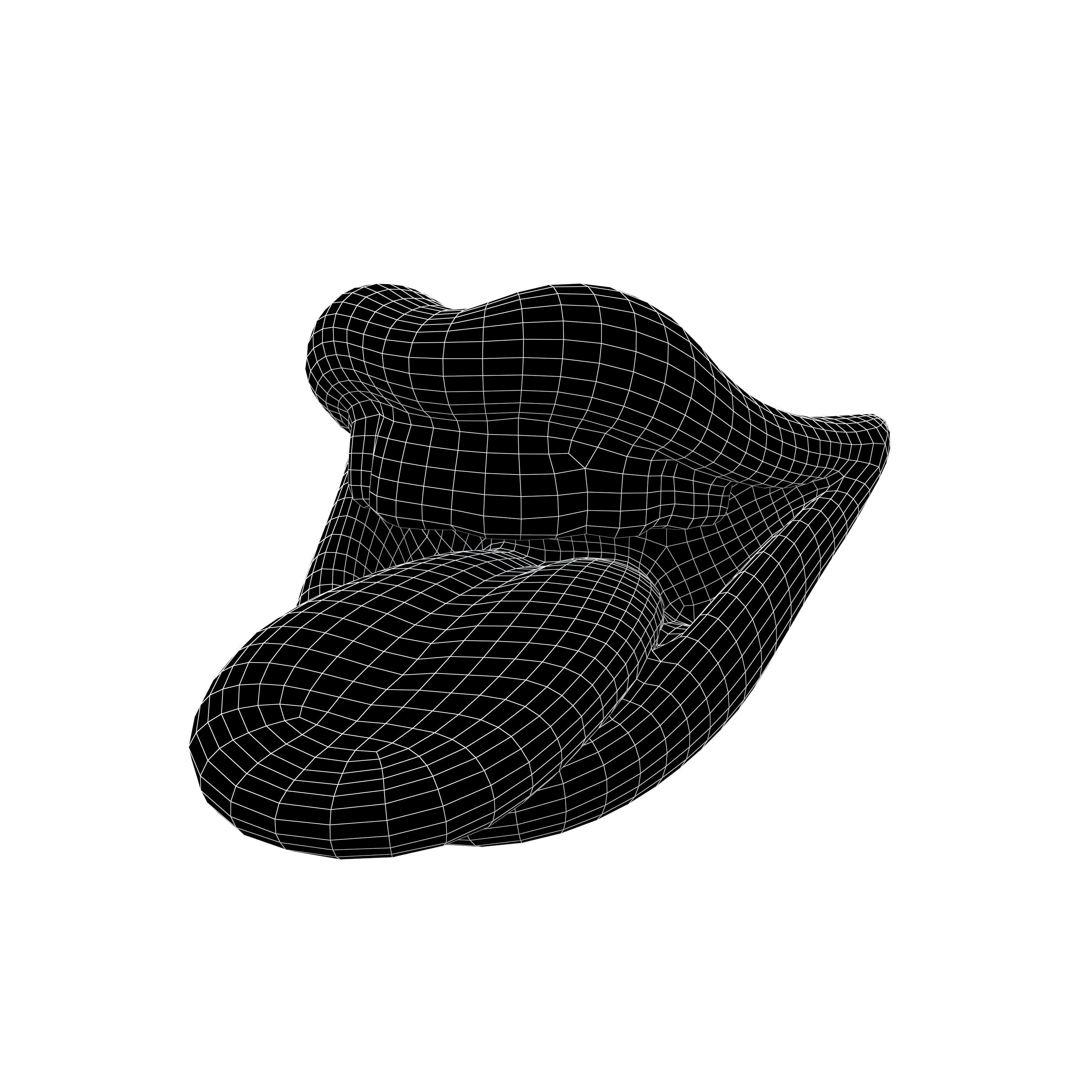 Cartoon Mouth v1 002 Low-poly 3D model_4