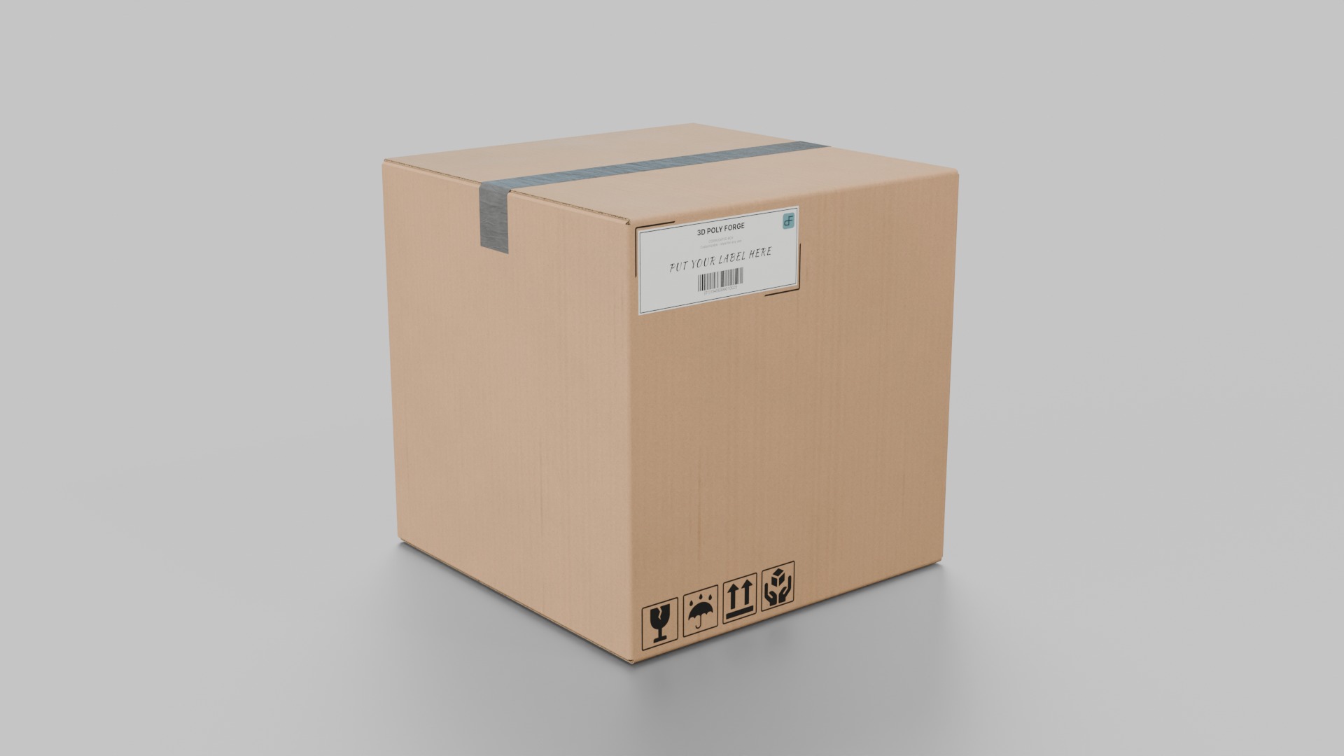Compact Packaging Box Solutions - Rigged and Customizable 3D Model Collection_7