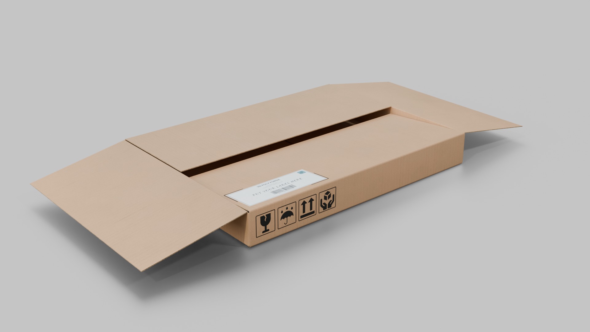 Compact Packaging Box Solutions - Rigged and Customizable 3D Model Collection_26