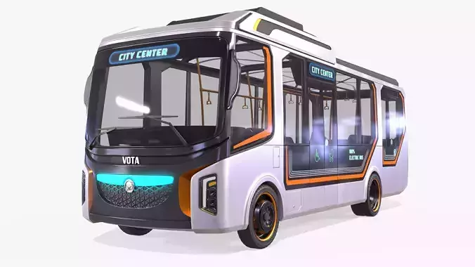 Bus Electric City 3D model