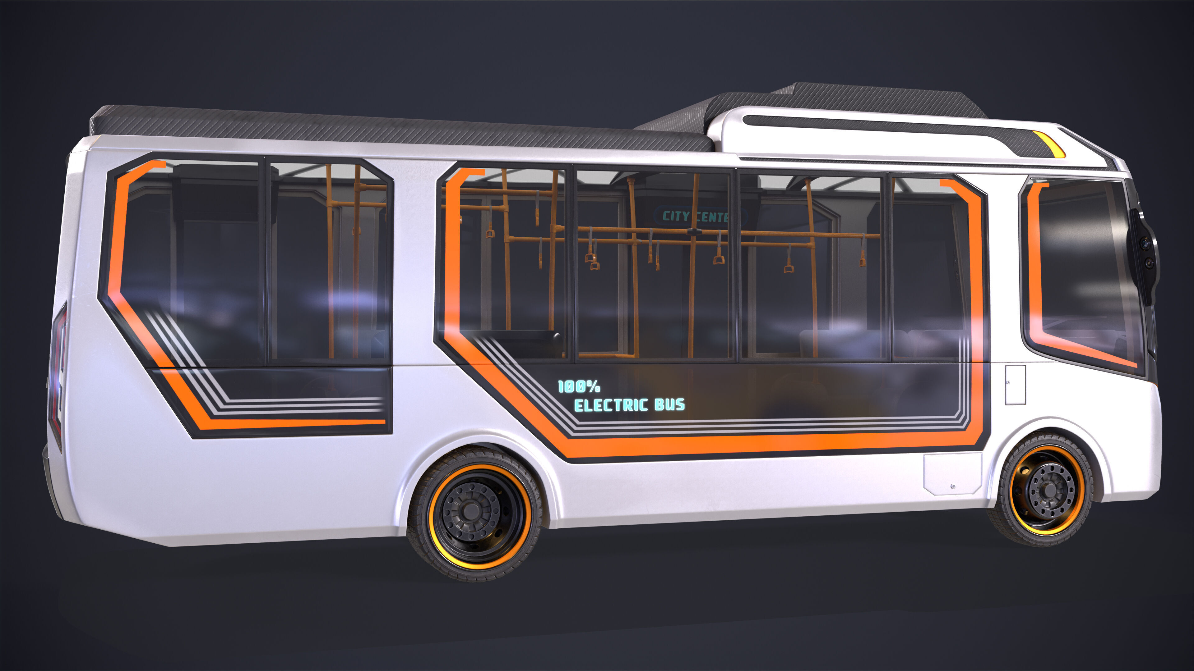 Bus Electric City 3D model_5