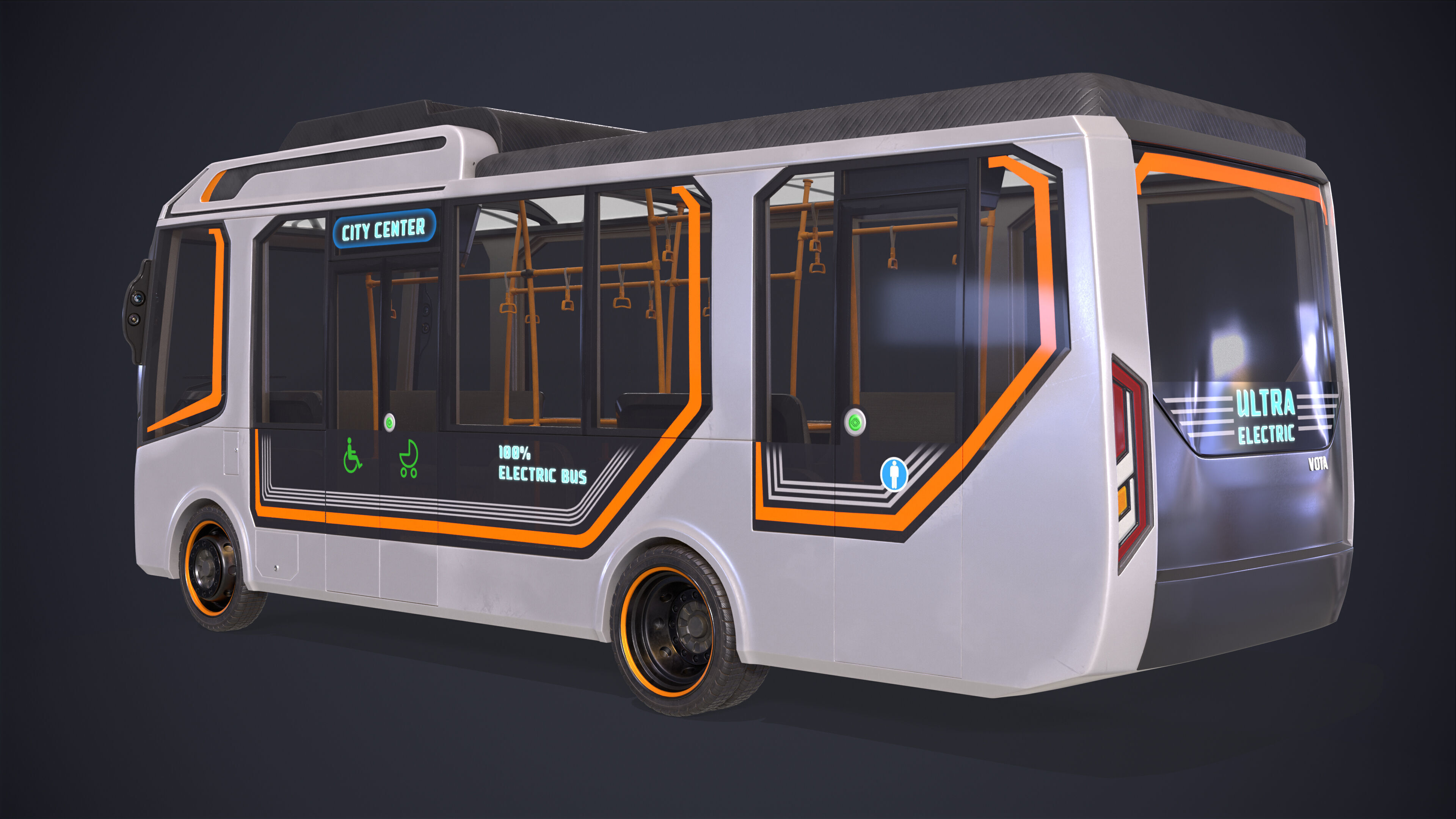 Bus Electric City 3D model_3