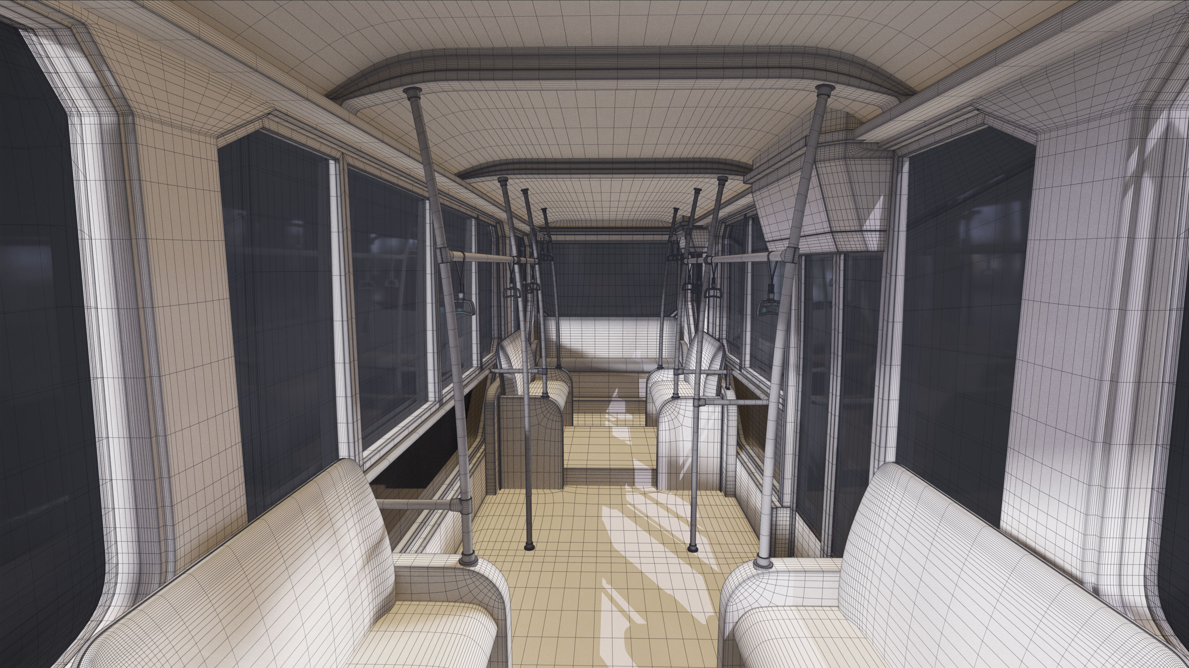 Bus Electric City 3D model_13