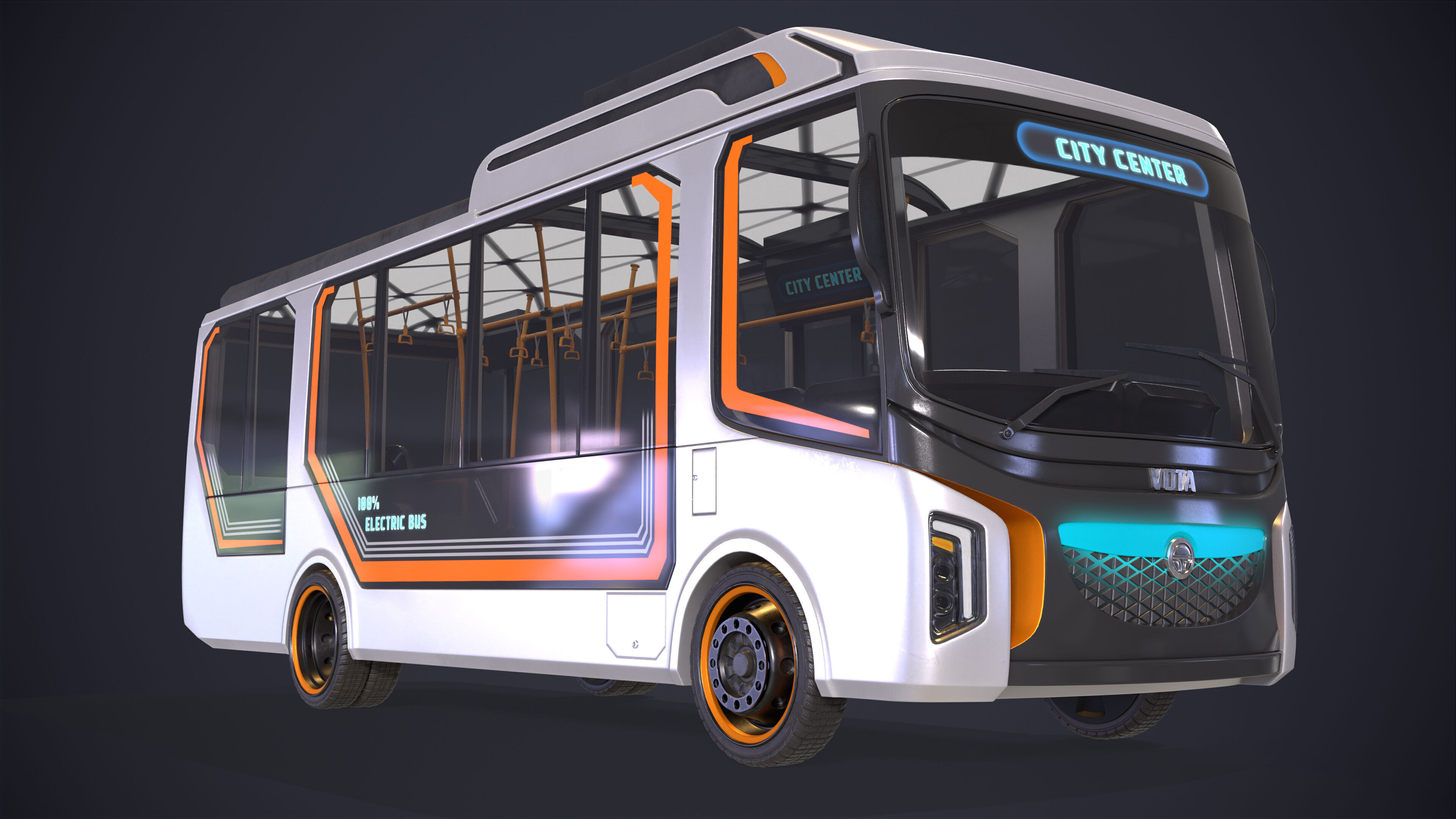 Bus Electric City 3D model_6