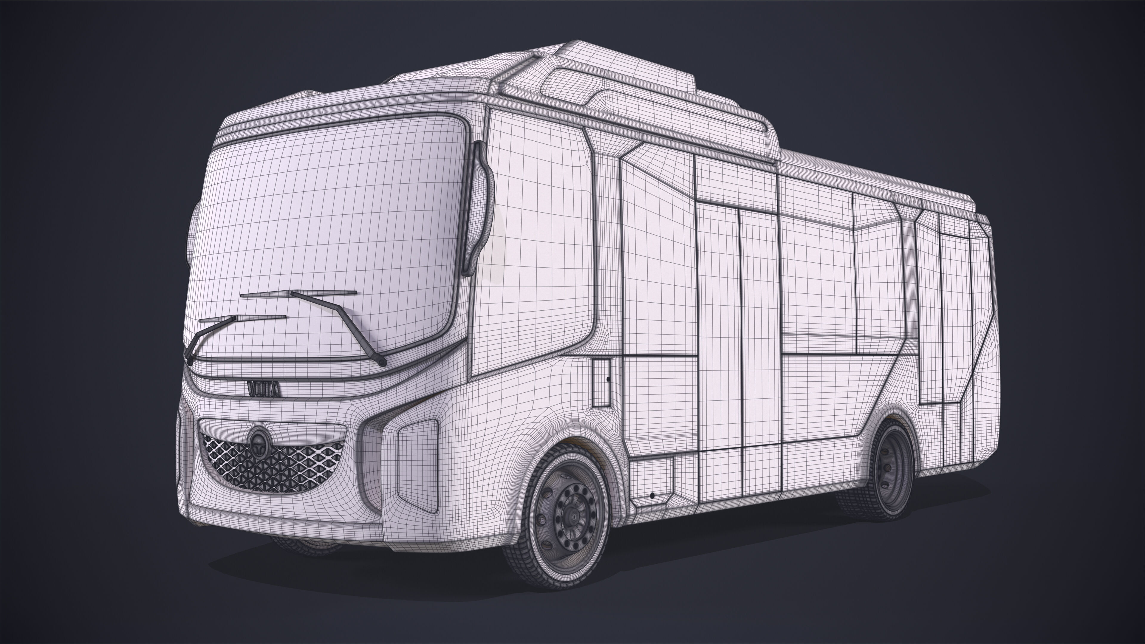 Bus Electric City 3D model_9