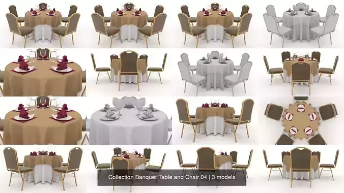 Collection Banquet Table and Chair 04