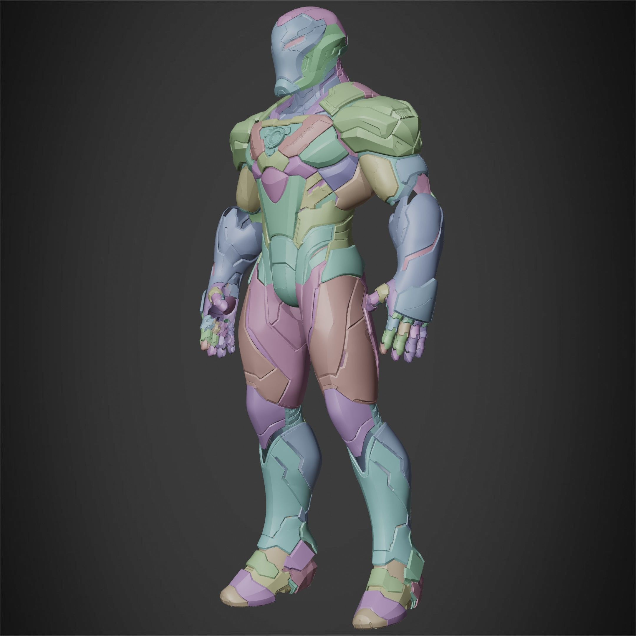 Marvel Rivals Iron Man Full Armor for Cosplay 3D Model Collection_17