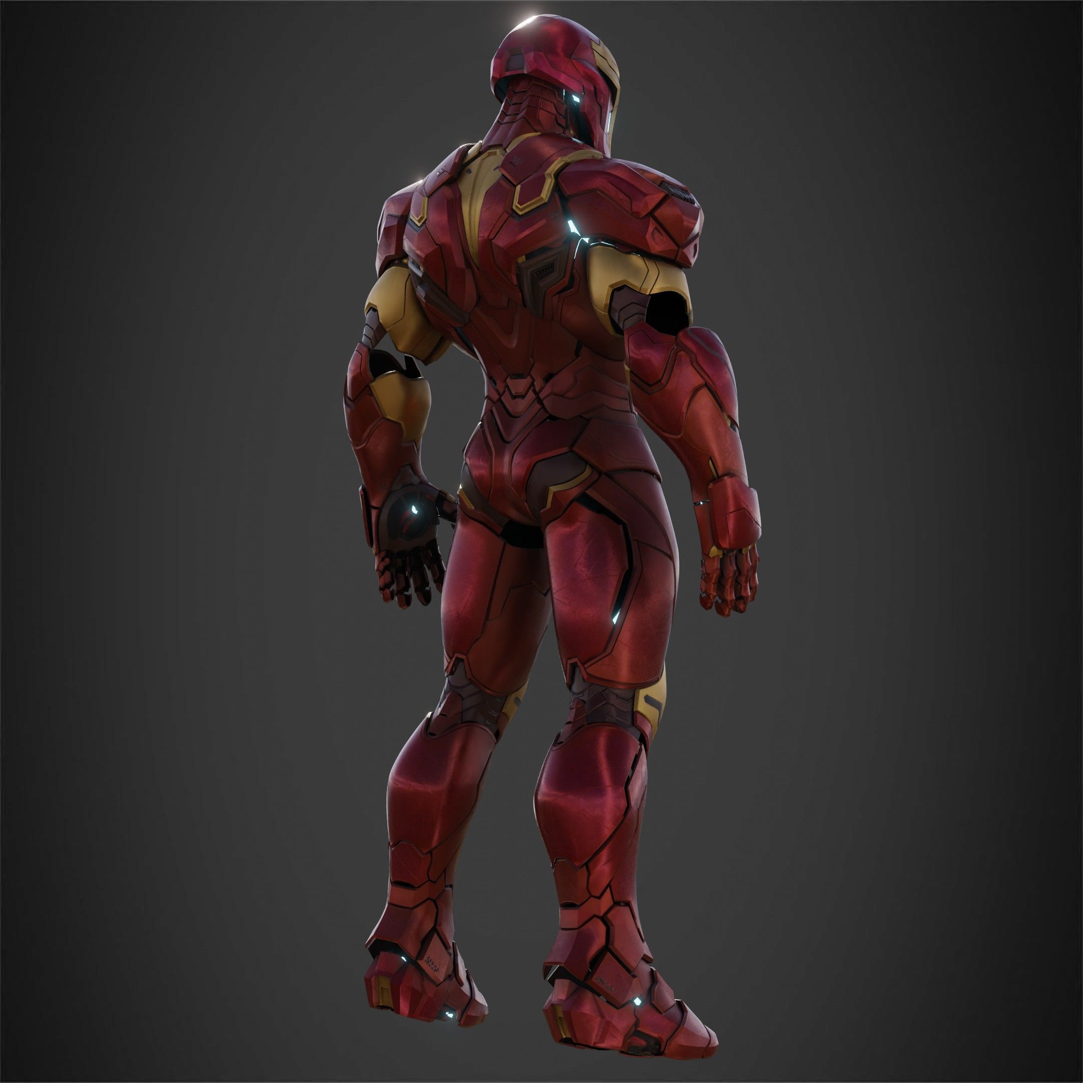 Marvel Rivals Iron Man Full Armor for Cosplay 3D Model Collection_12
