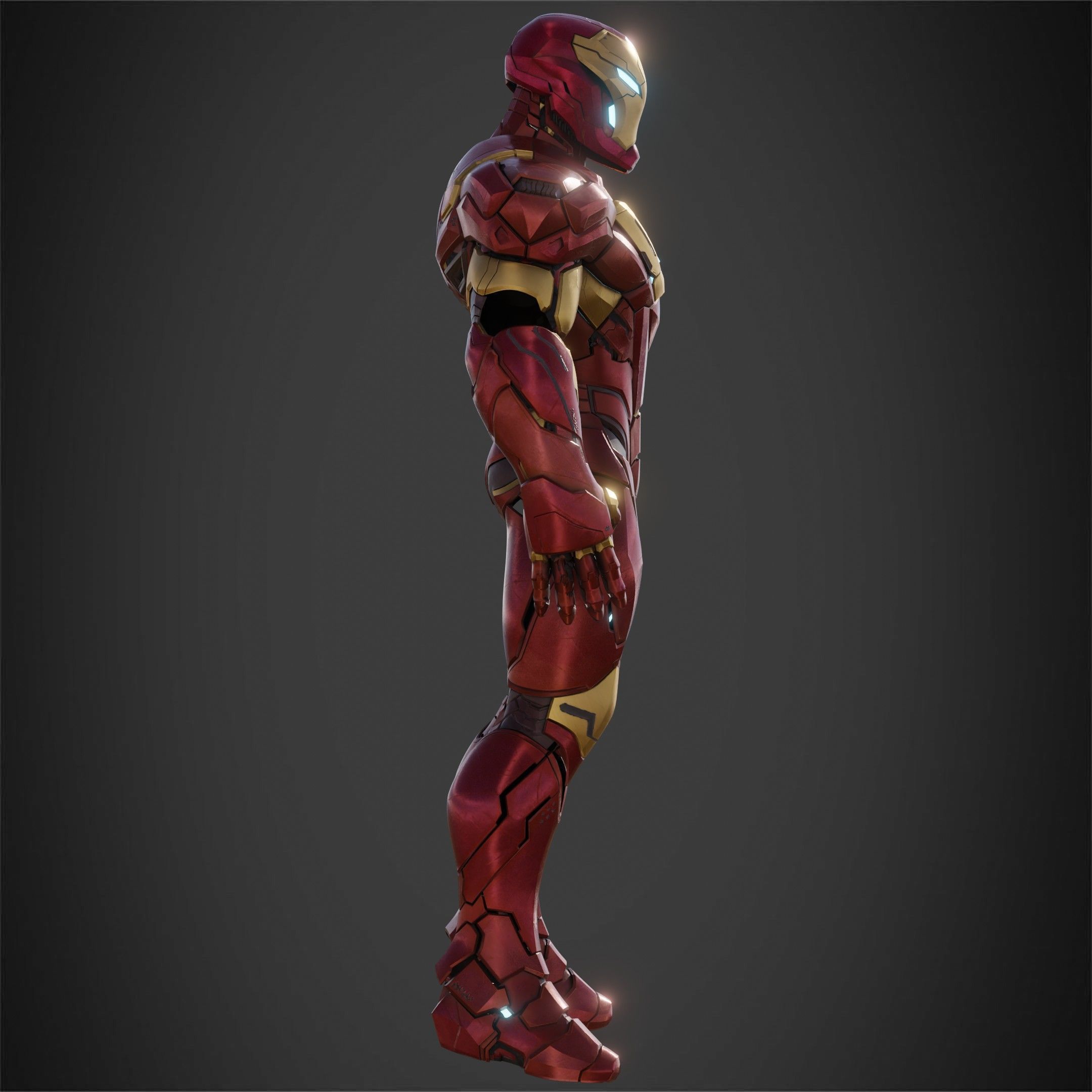 Marvel Rivals Iron Man Full Armor for Cosplay 3D Model Collection_13