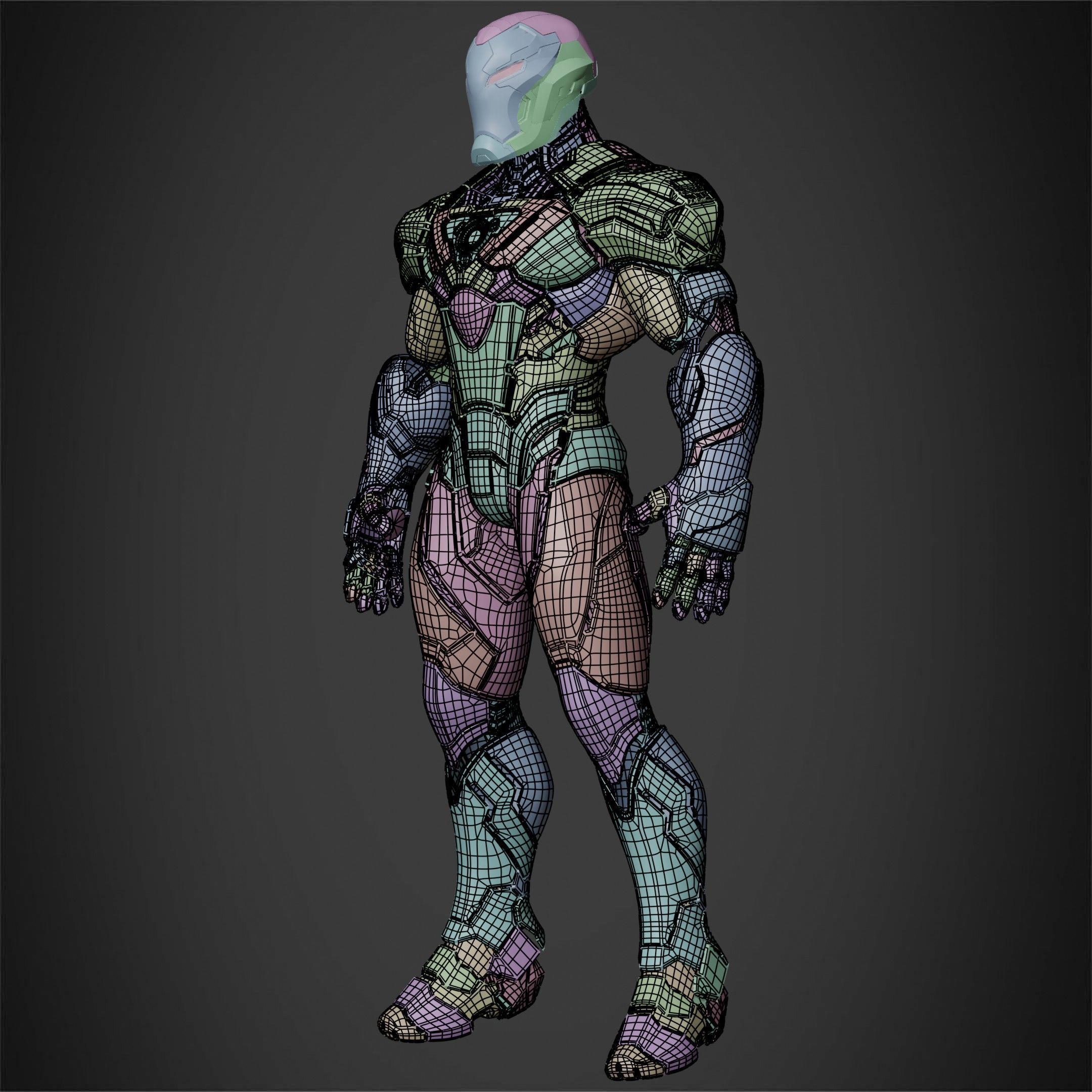 Marvel Rivals Iron Man Full Armor for Cosplay 3D Model Collection_18