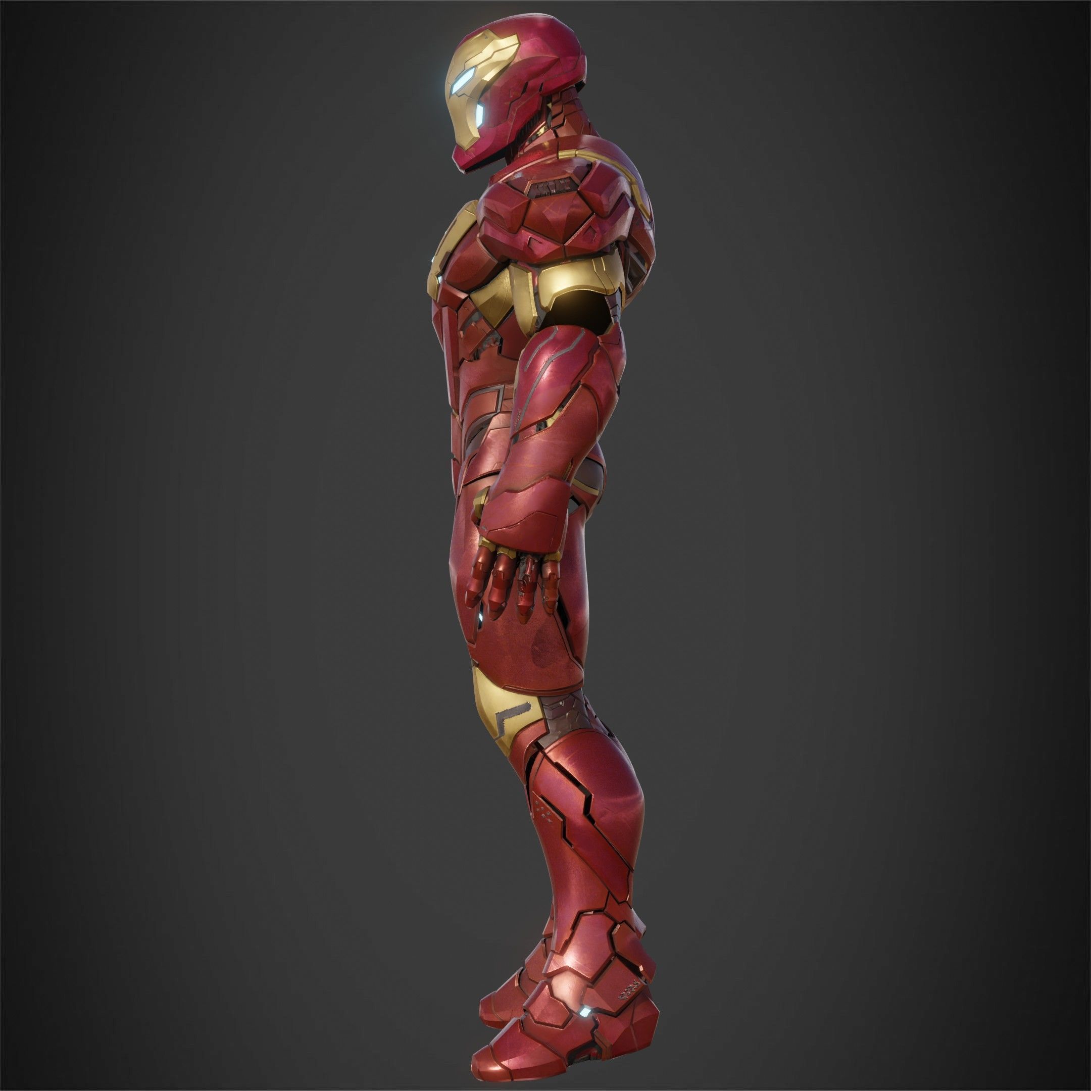 Marvel Rivals Iron Man Full Armor for Cosplay 3D Model Collection_9
