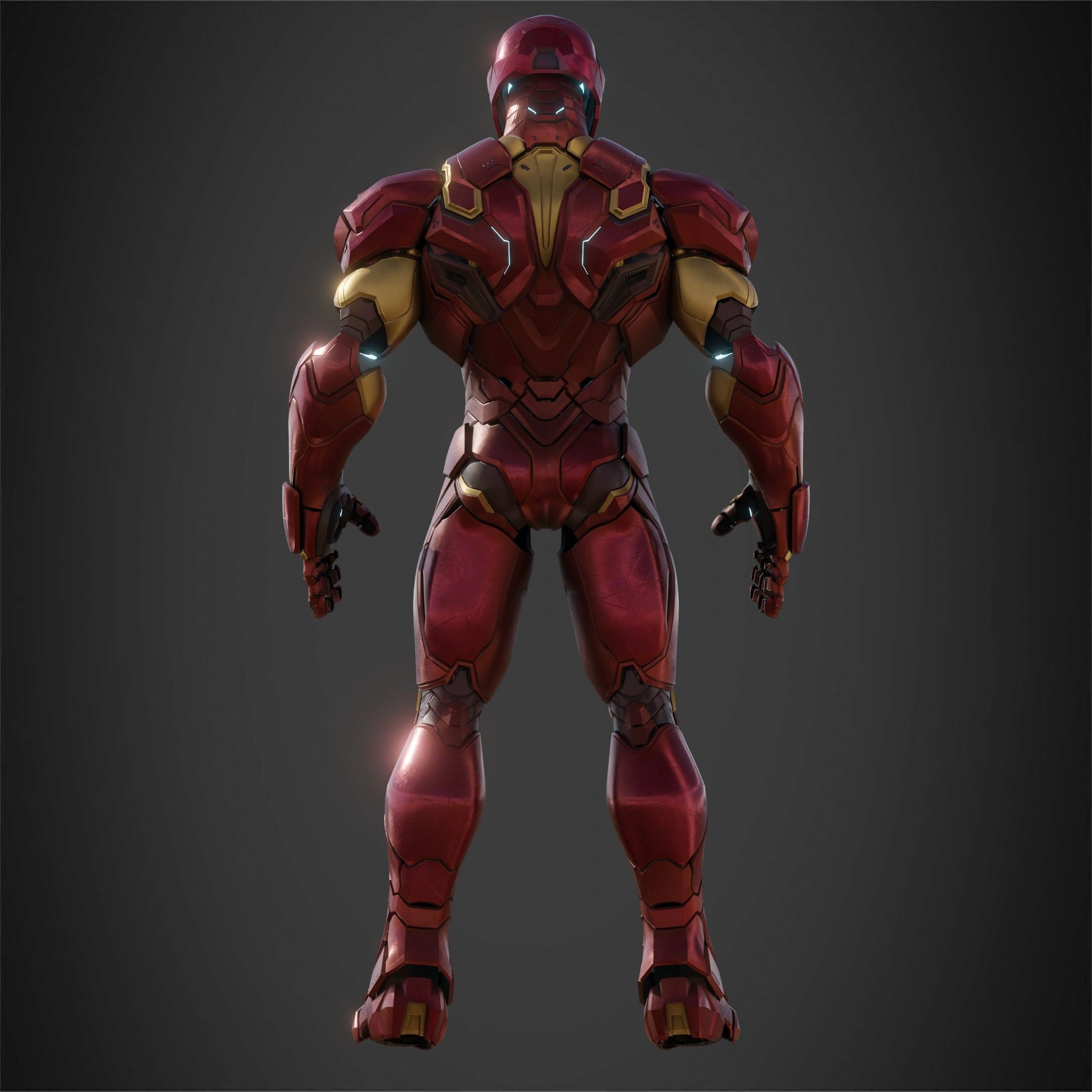 Marvel Rivals Iron Man Full Armor for Cosplay 3D Model Collection_11